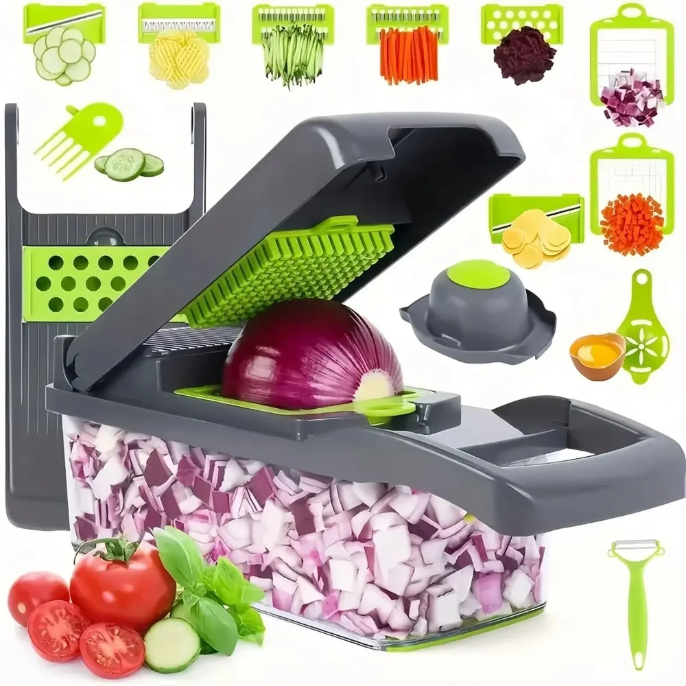Kitchen Gadgets Dropshipping - Tritatutto per verdure multifunzionale Manico Griglia