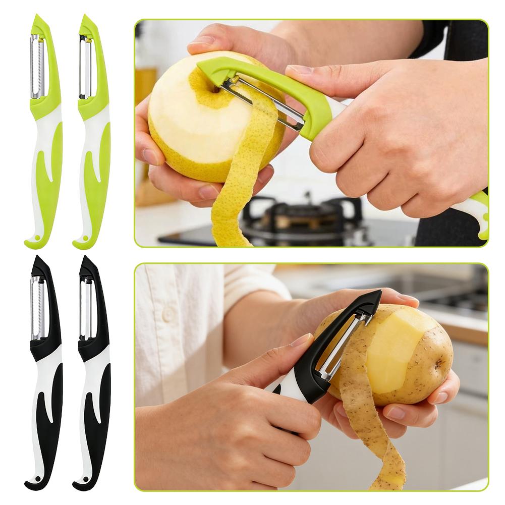 Kitchen Gadgets Peeler - Affettaverdure in Acciaio Inox, Pelapatate, Coltello,