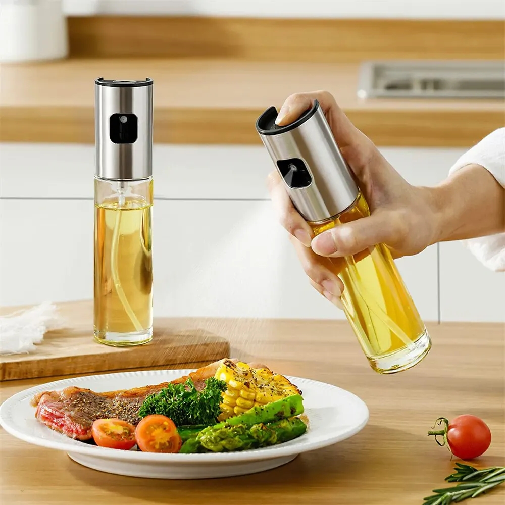 Oil Mister Spray Bottle - Spruzzatore di olio in vetro per