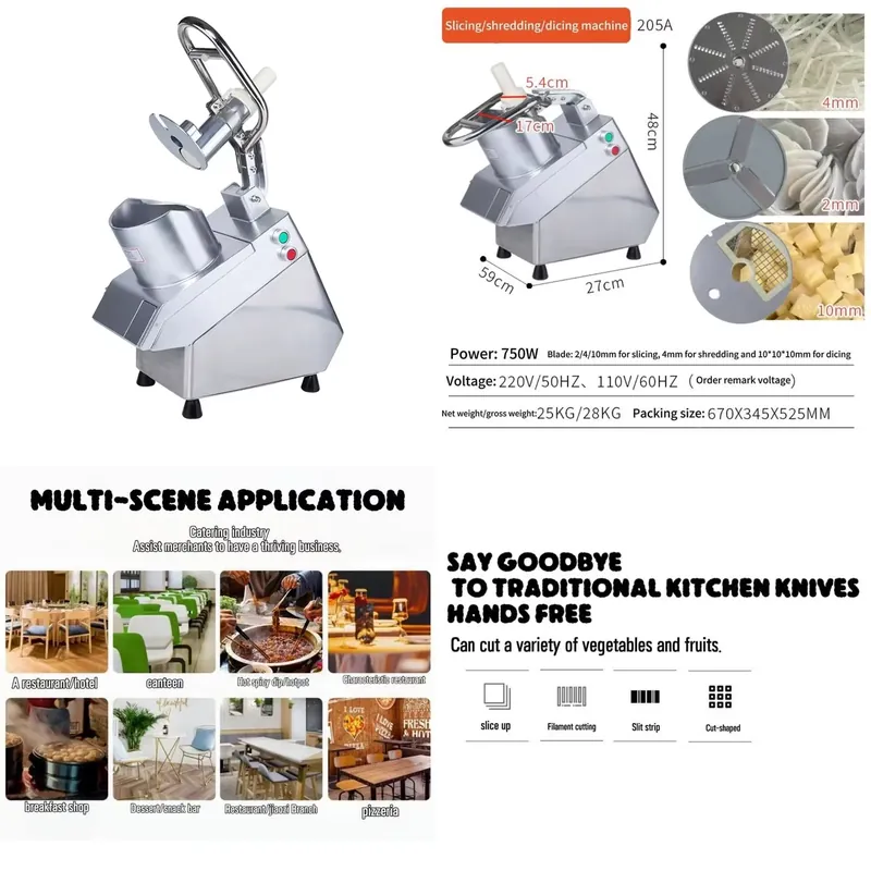 Vegetable Chopper - Tagliaverdure Automatico per Casa e Impianti