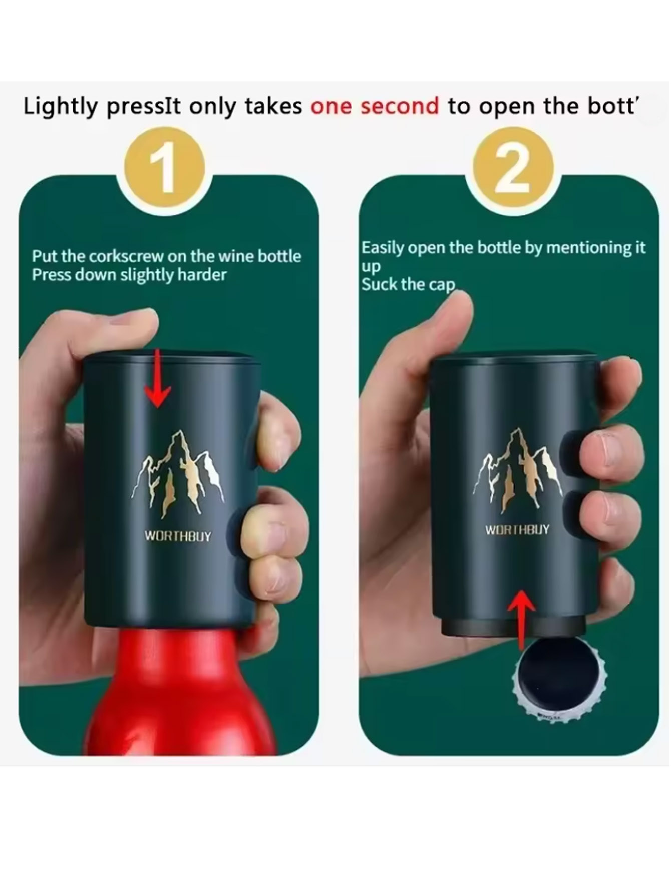 Kitchen Gadgets Design - 1 pz apribottiglie automatico per birra