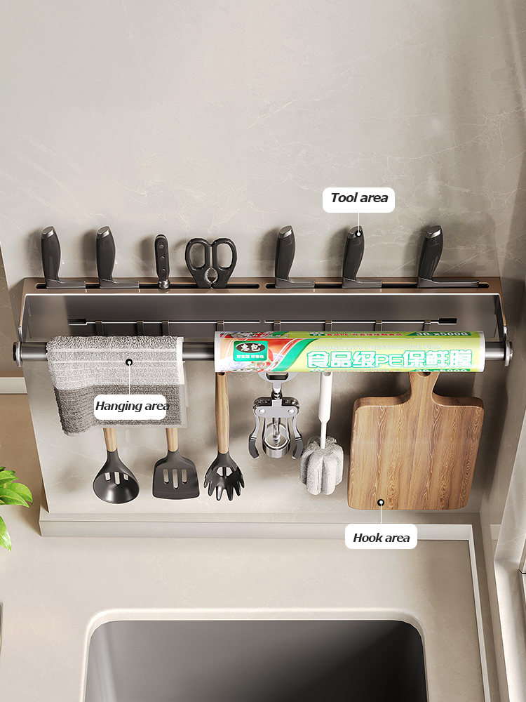 Portarotolo da Cucina in Accia - Kitchen Gadgets Wallpaper recensione e prezzo